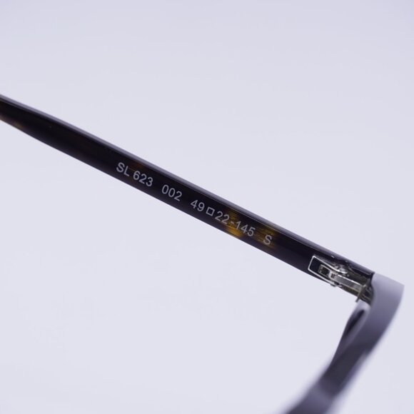 Saint Laurent SL623 002 Sunglasses Dark Havana Round Frame, Grey Lenses - Picture 6 of 11